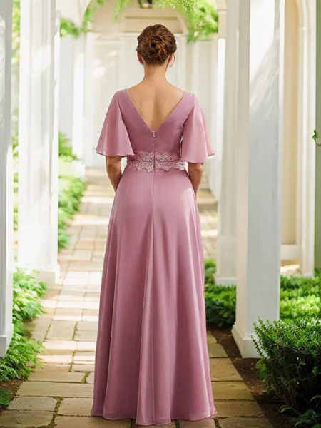 A-Line/Princess Chiffon...