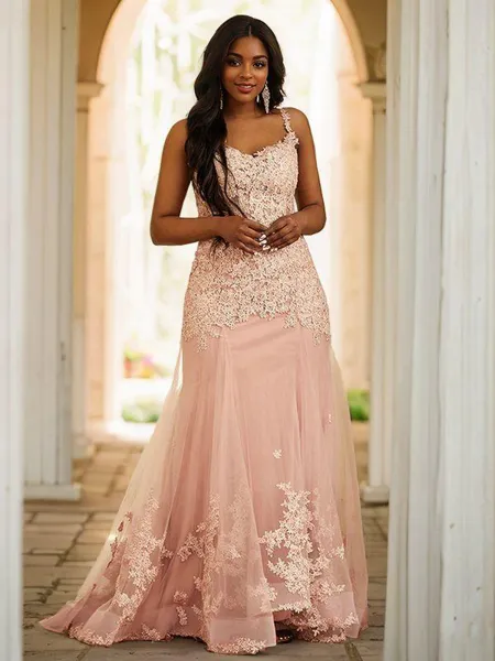 Sheath/Column Tulle...