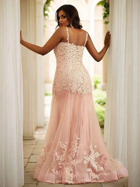 Sheath/Column Tulle...