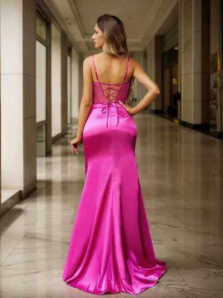 Sheath/Column Silk Like...