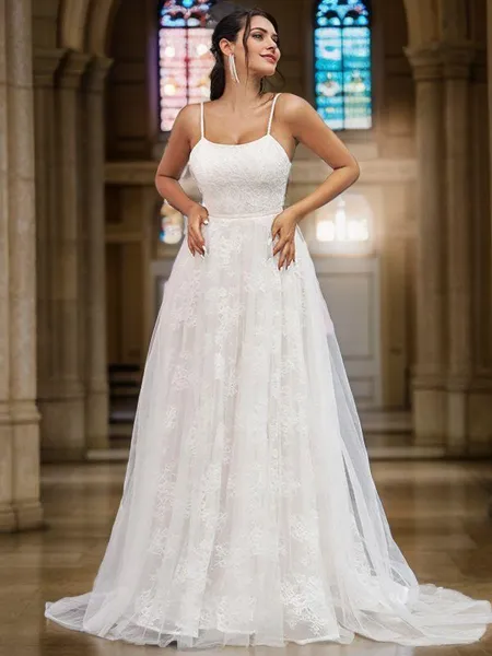 A-Line/Princess Lace...