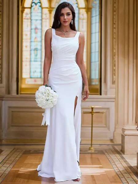 Sheath/Column Stretch Crepe...