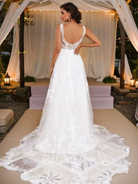 A-Line/Princess Lace...