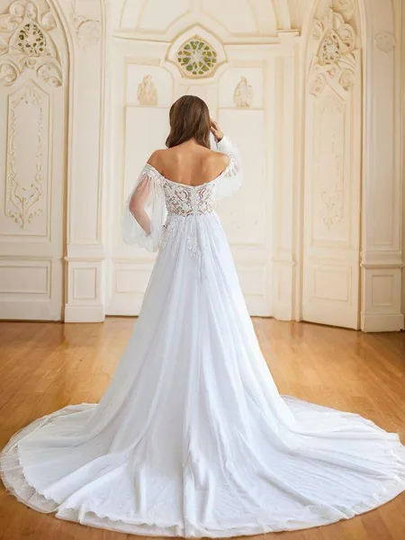 A-Line/Princess Tulle...