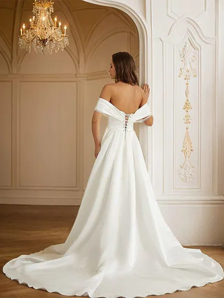 A-Line/Princess Satin...