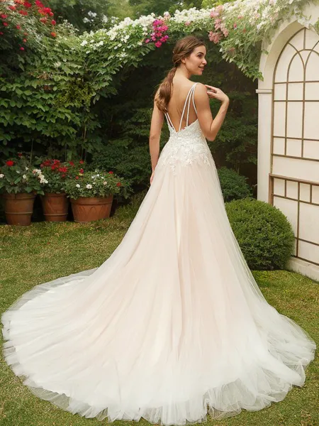 A-Line/Princess Tulle...
