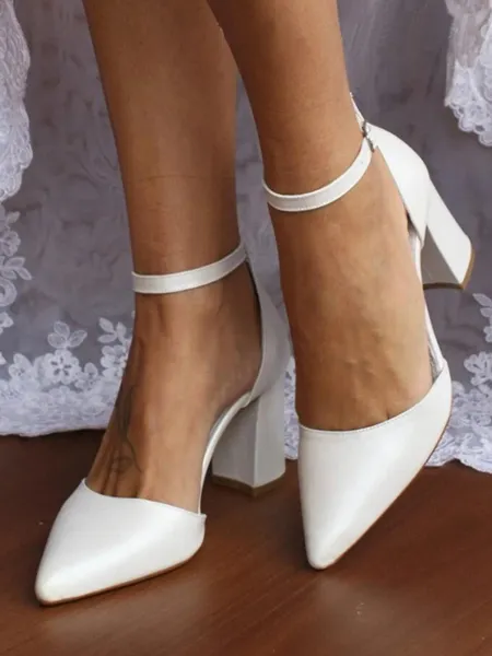 Women's PU With Pearl Peep...