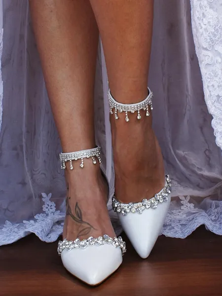 Women's PU With Rhinestone...