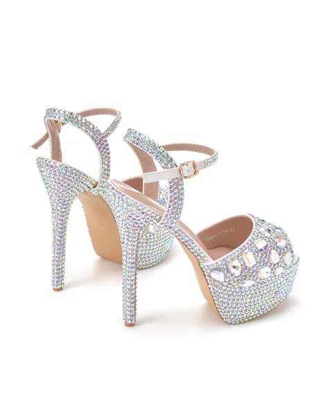 Women's PU Peep Toe With...