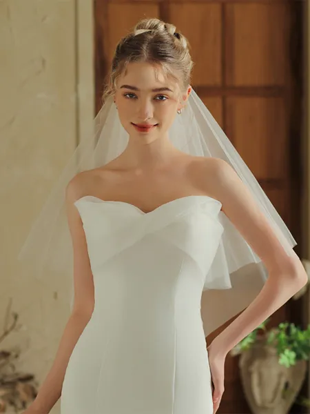 Luxurious Tulle Two-Tier...