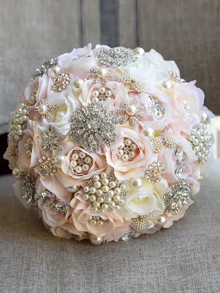 Charming Round Silk Flower...