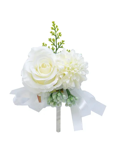 Delicate Free-Form Silk Flower Boutonniere(Sold in a single piece)