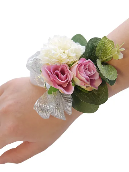 Fascinating Free-Form Cloth Wrist Corsage