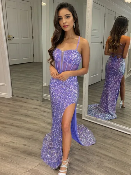 Sheath Spaghetti Straps...