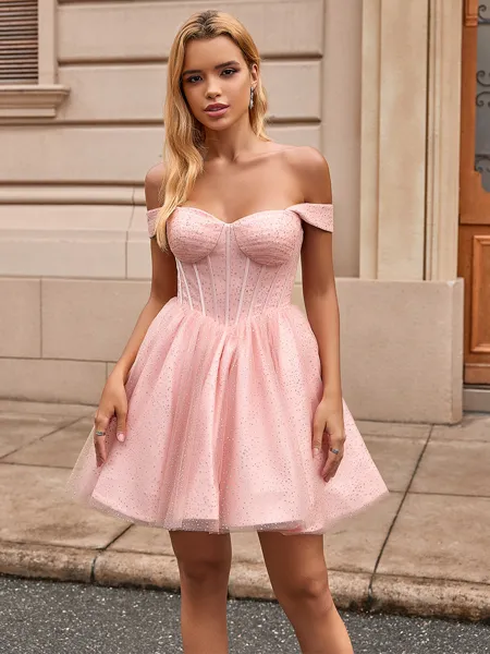 A-line Off-the-Shoulder...