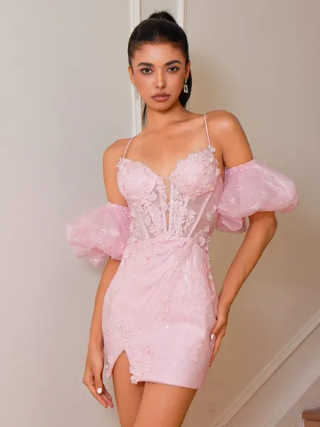 Sheath Spaghetti Straps...