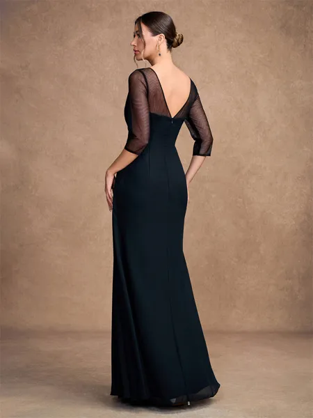 A-Line/Princess Chiffon...