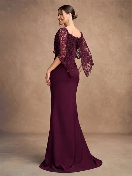 Sheath/Column Stretch Crepe...