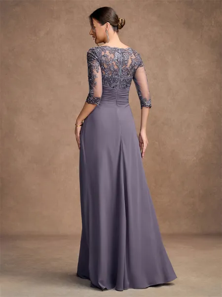 A-Line/Princess Chiffon...