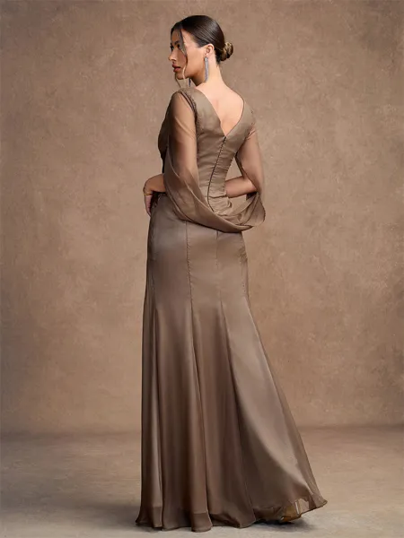 Sheath/Column 30D Chiffon...