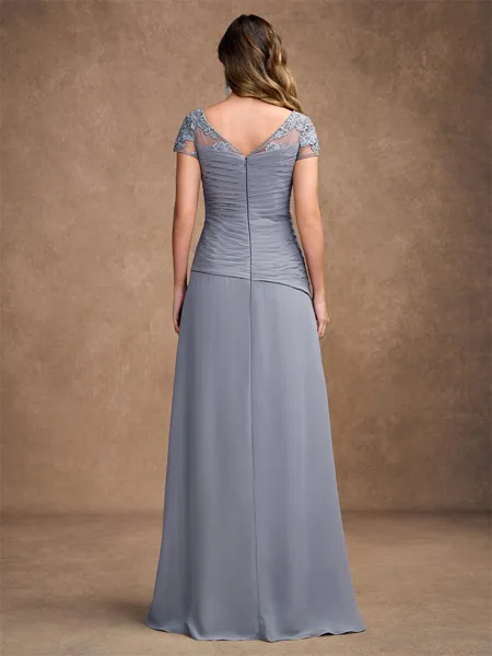 A-Line/Princess Chiffon...