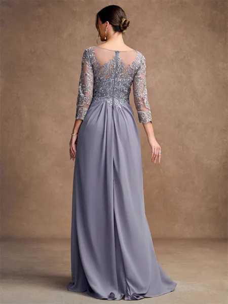 A-Line/Princess Chiffon...