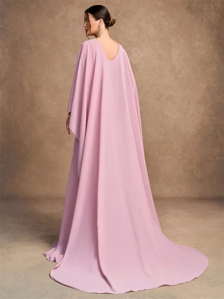 Sheath/Column Chiffon...