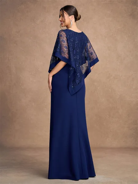 Sheath/Column Stretch Crepe...