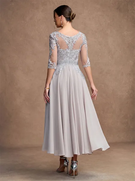 A-Line/Princess Chiffon...