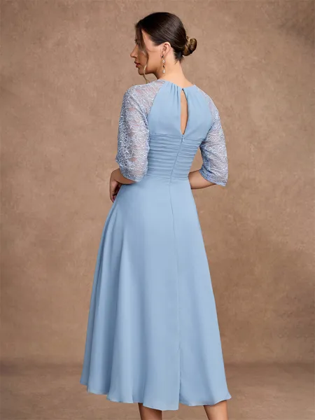 A-Line/Princess Chiffon...