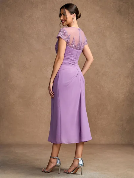 Sheath/Column Chiffon...