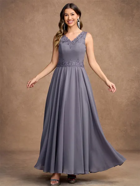 A-Line/Princess Chiffon...