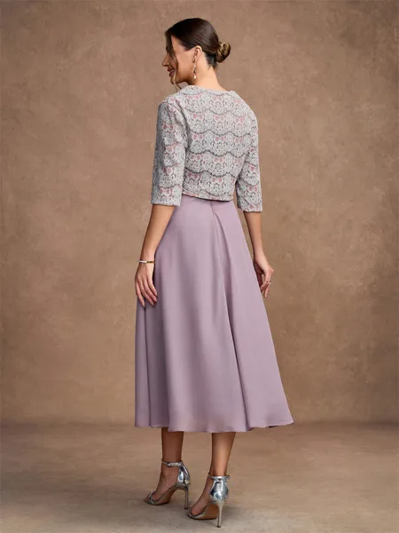 A-Line/Princess Chiffon...