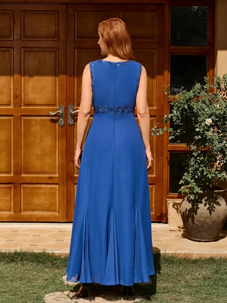 A-line Scoop Appliques Lace...