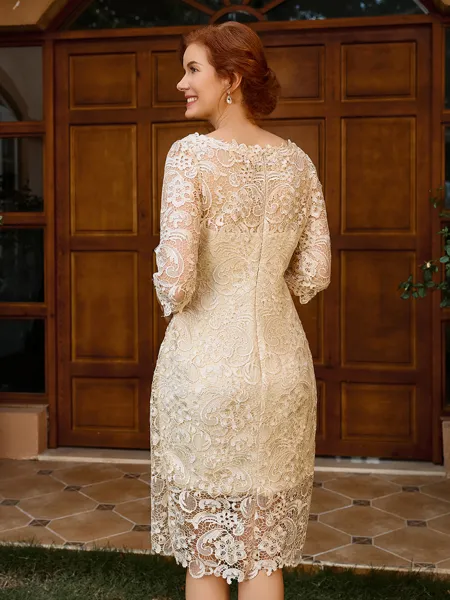 Sheath Bateau 3/4 Sleeves...