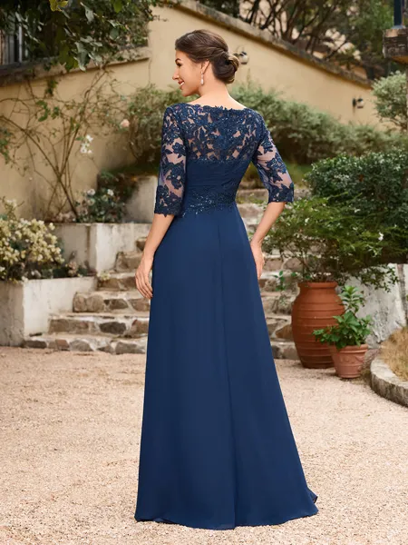 A-Line/Princess Chiffon...