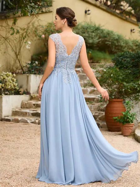 A-Line/Princess Chiffon...