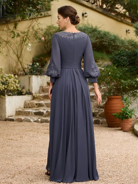 A-Line/Princess Chiffon...