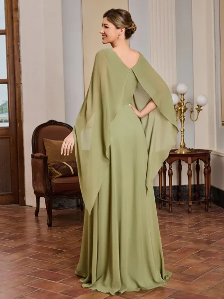 A-line Scoop Floor-Length...