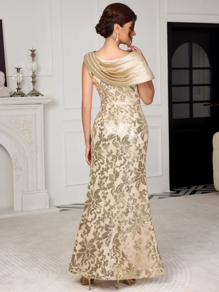 Sheath Scoop Pleated...