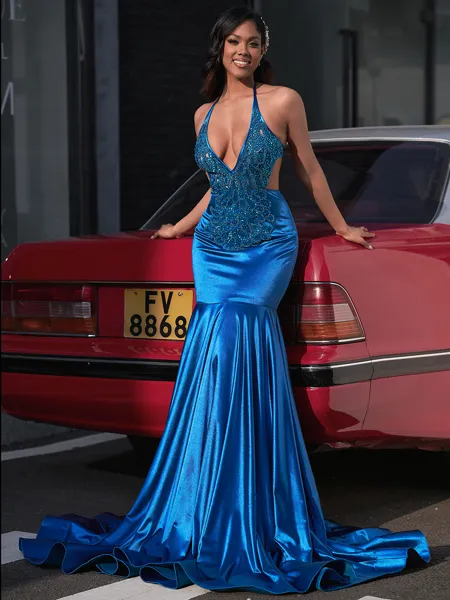 Mermaid Halter Beading...