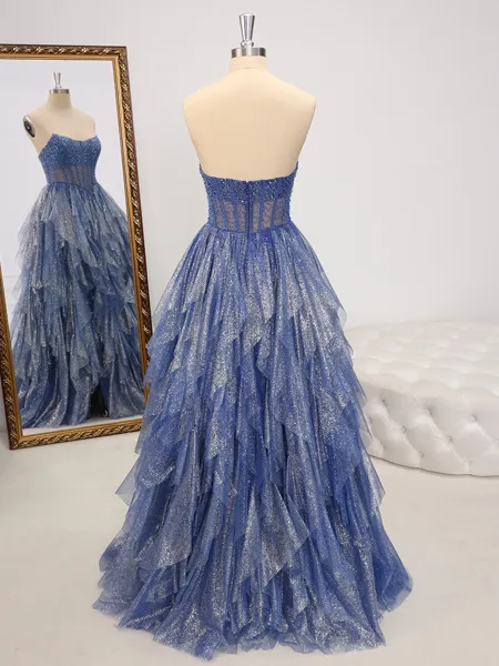 A-line Straight Cascading...