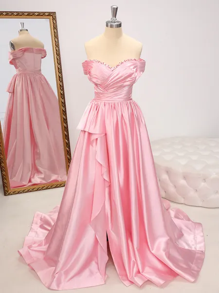 A-line Off-the-Shoulder...