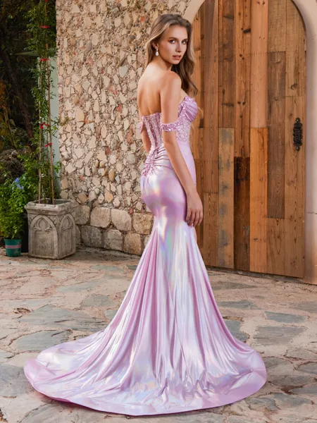 Sheath Off-the-Shoulder...