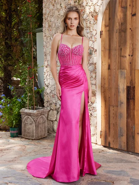 Sheath Spaghetti Straps...