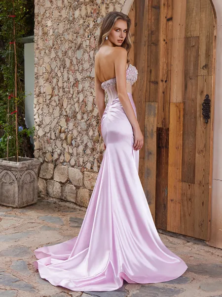 Sheath Straight Rhinestone...