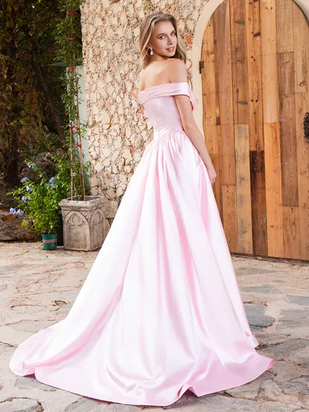 A-line Off-the-Shoulder...