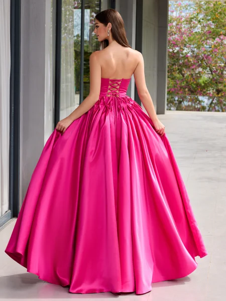 Ball-Gown Straight Ruffles...