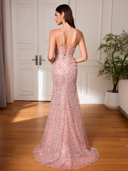 Sheath Halter Ruffles...