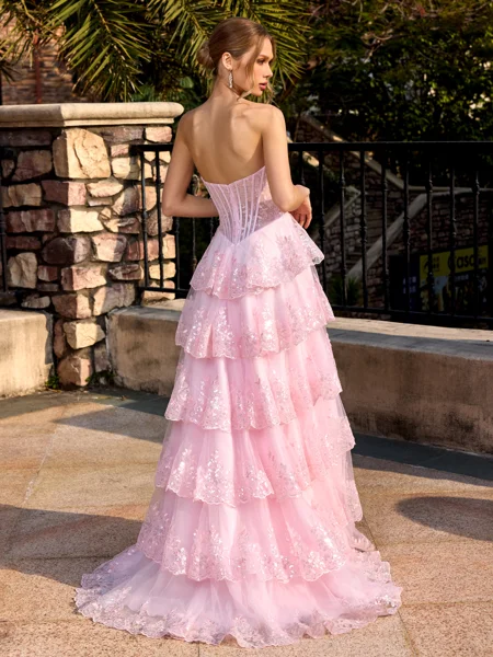 A-line Sweetheart Appliques...